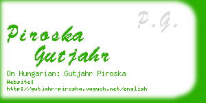 piroska gutjahr business card